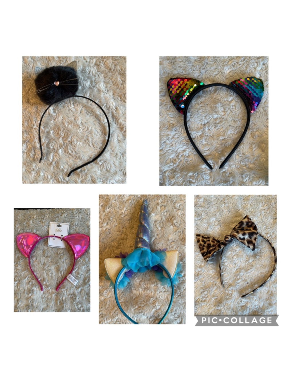 Girls Headbands, all new or like new condition,